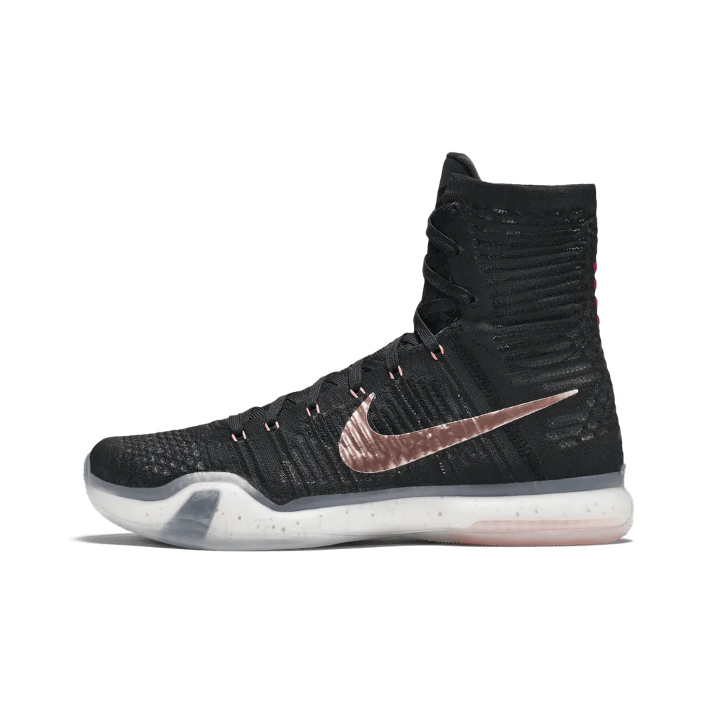 Nike Kobe 10 Elite Elite High Rose Gold Pack Black/White-Hot Lava-Metallic Red Bronze (718763-091)