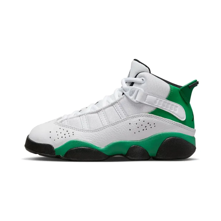 Jordan 6 Rings “White / Black / Lucky Green” (323432-131)