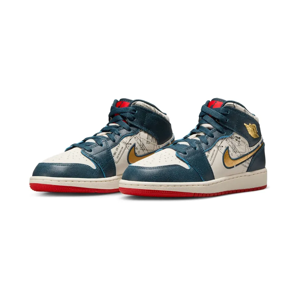 Nike Air Jordan 1 Mid Pink Wash (GS) (FN1353-400)
