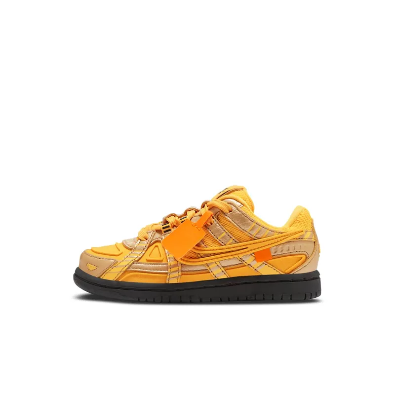 Nike Air Rubber Dunk Off-White University Gold (PS) University Gold/University Gold-Black (CW7410-700)