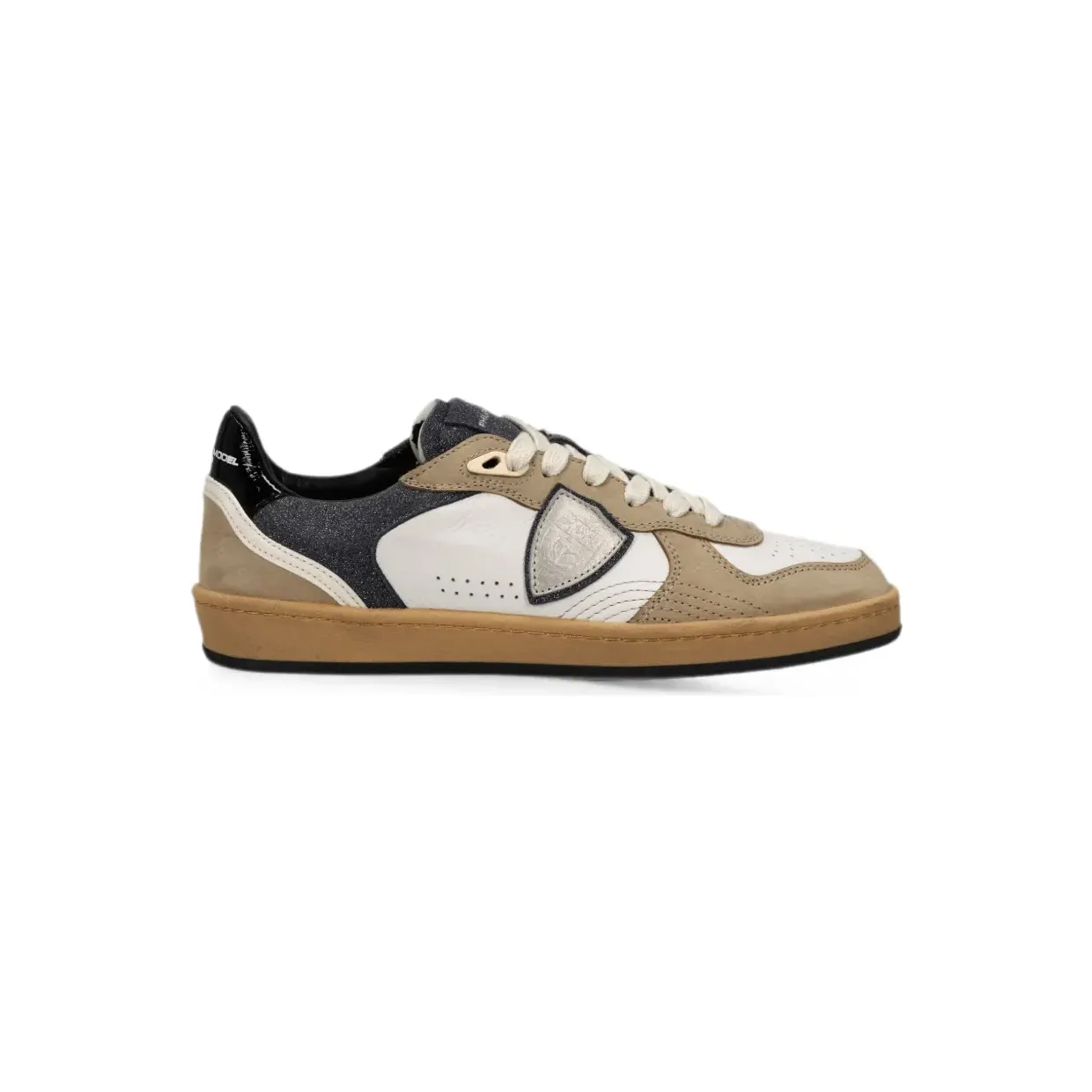 Philippe Model Paris Sneakers met logopatch – Beige (PGLDXG01)