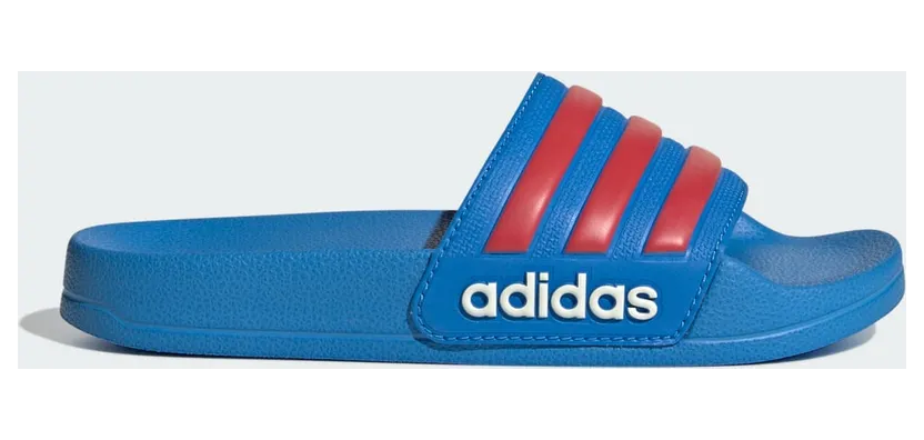 adidas Adilette Shower Slippers Lucid Ray Blue Semi Lucid Red Off White (JS2524)