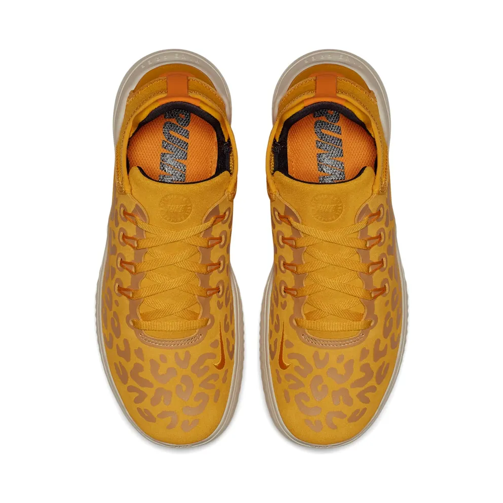 Nike Free RN 2018 Cheetah Yellow (W) Yellow Ochre/Oil Grey-University Gold (AQ0562-700)