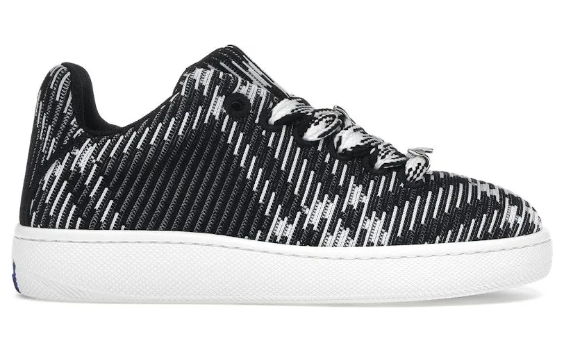 Burberry Check Knit Box Sneaker Black White (80834771)