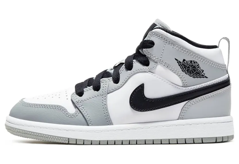 Jordan Air Jordan 1 Mid PS “Light Smoke Grey / White / Black” (640734-092)