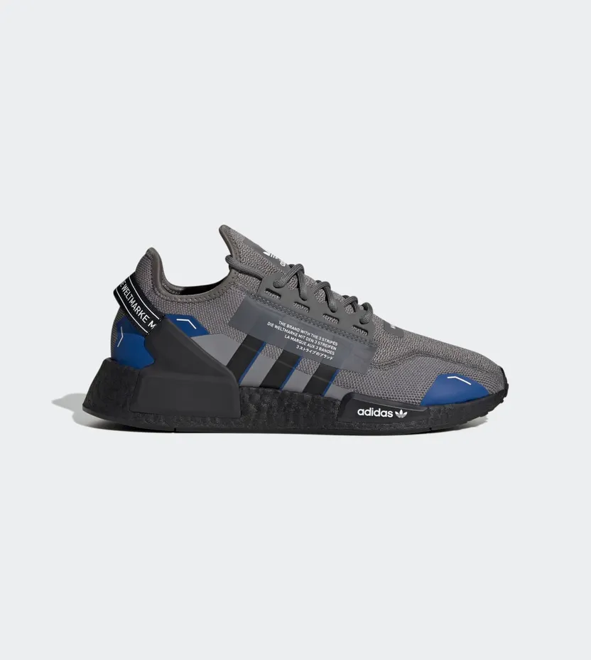 adidas NMD_R1 V2 Grey Four / Core Black / Royal Blue (ID4320)
