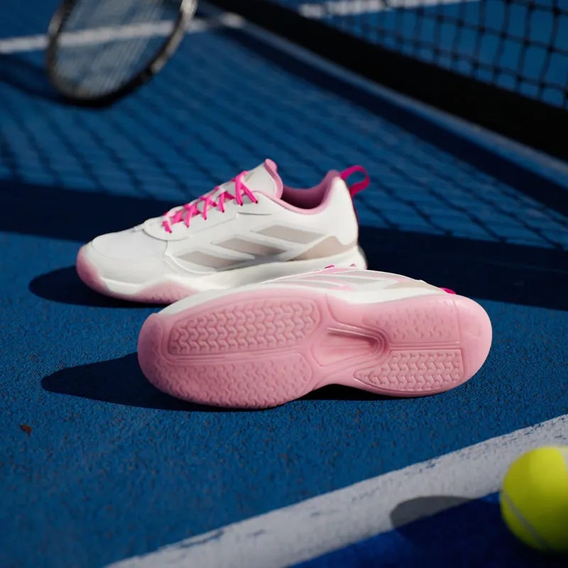 Adidas Avaflash Low Tennis Core White / Silver Metallic / Lucid Pink (JP9741)