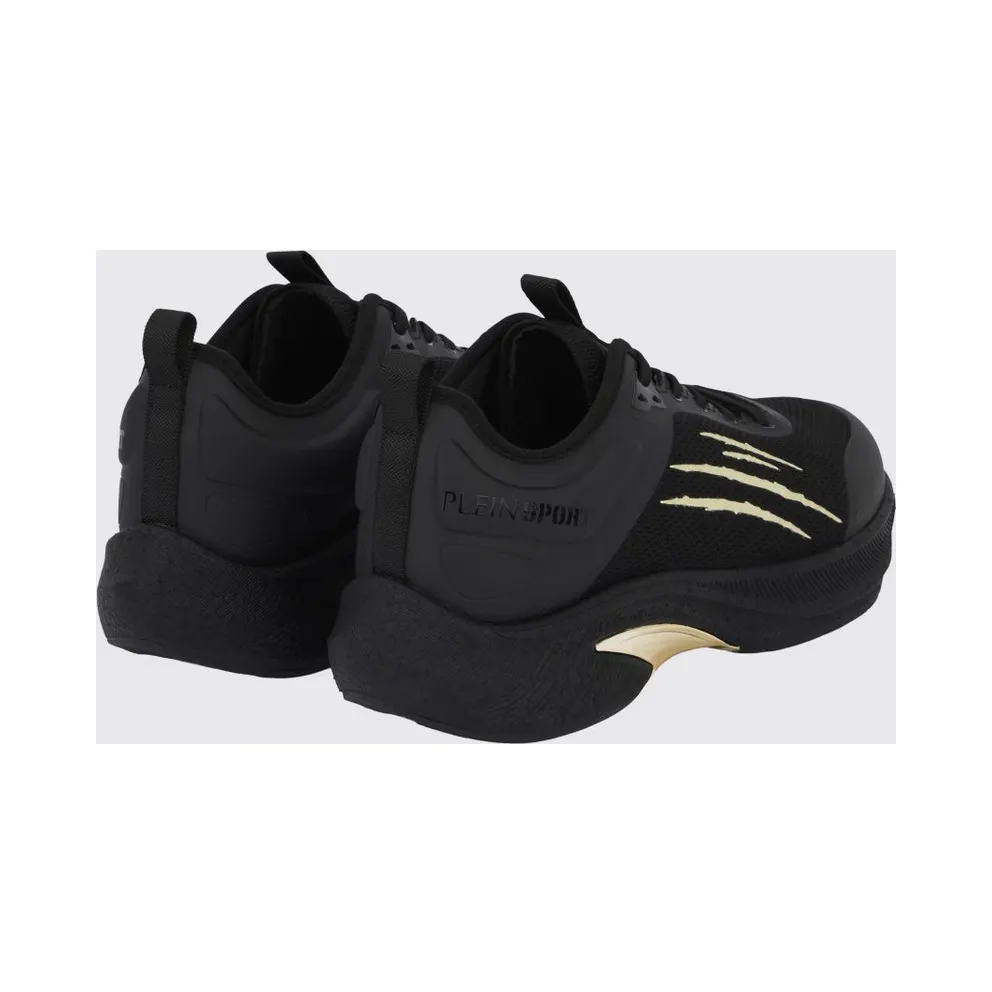 Plein Sport PS/Sprint-78 Two-Tone Mesh Trainers with Printed Logo Black (PAESUSC0778STE003N0202)