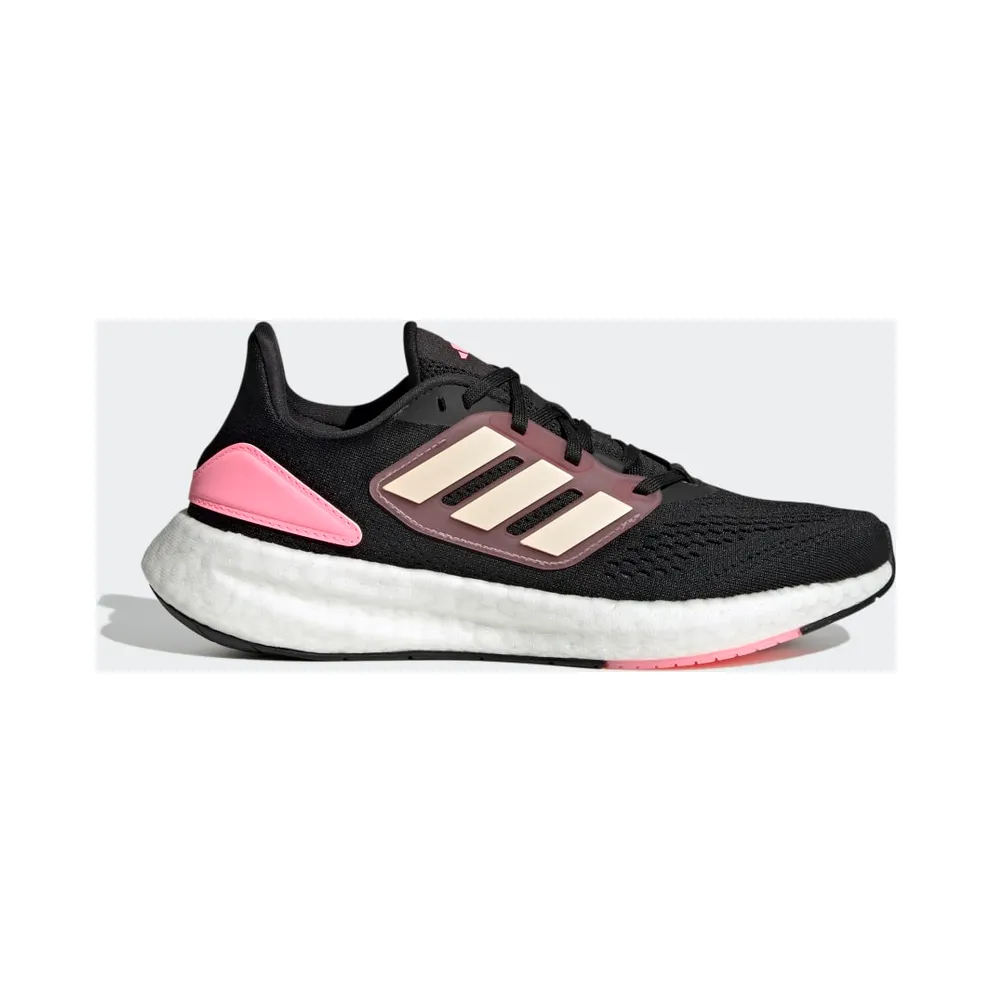 adidas Pureboost 22 Laufschuh Core Black / Bliss Orange / Pink Strata (HQ8581)
