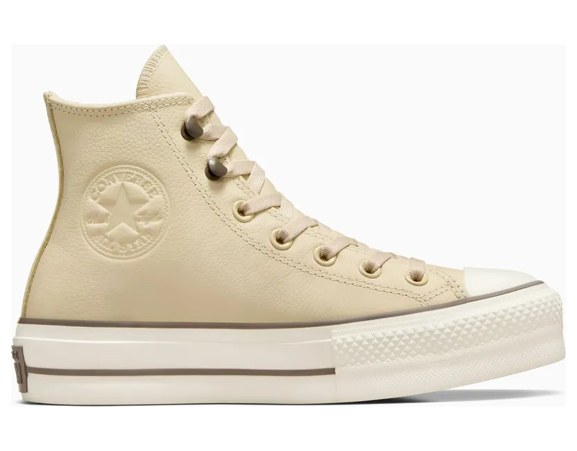 Converse Chuck Tayor All Star Lift Platform Weatherized Leather Miso Glaze/Truffle/Egret (A11158C)