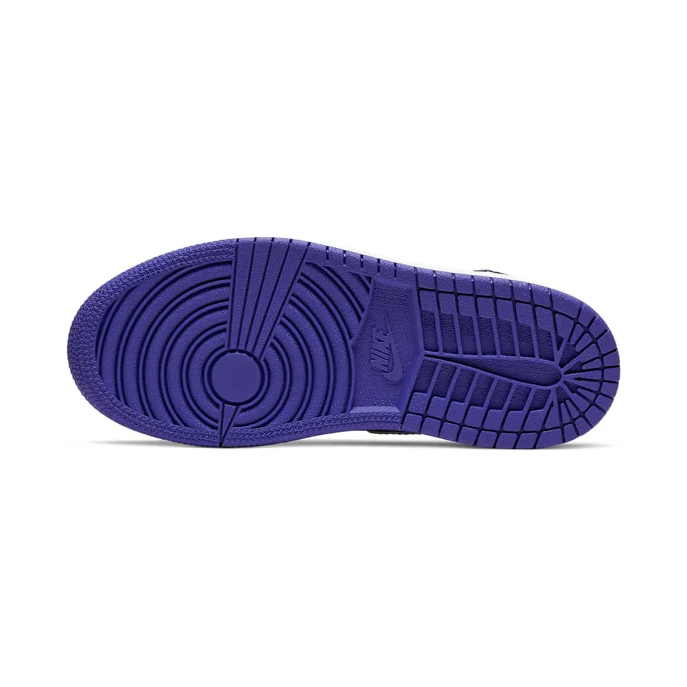 Jordan 1 Mid Multi-Color Tiger Stripe (PS) Black/White-Rush Violet-Black (AV5173-005)