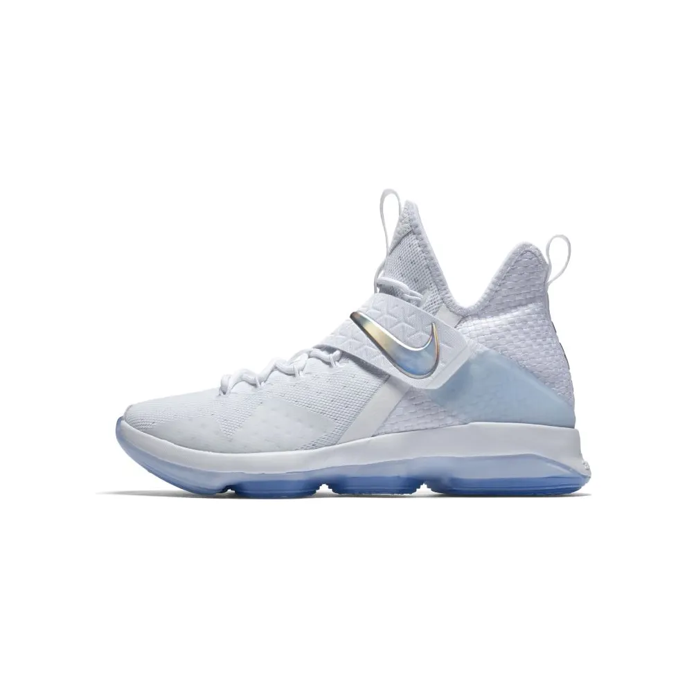 Nike LeBron 14 Time to Shine White/Metallic Silver-Ice Blue (860631-900)