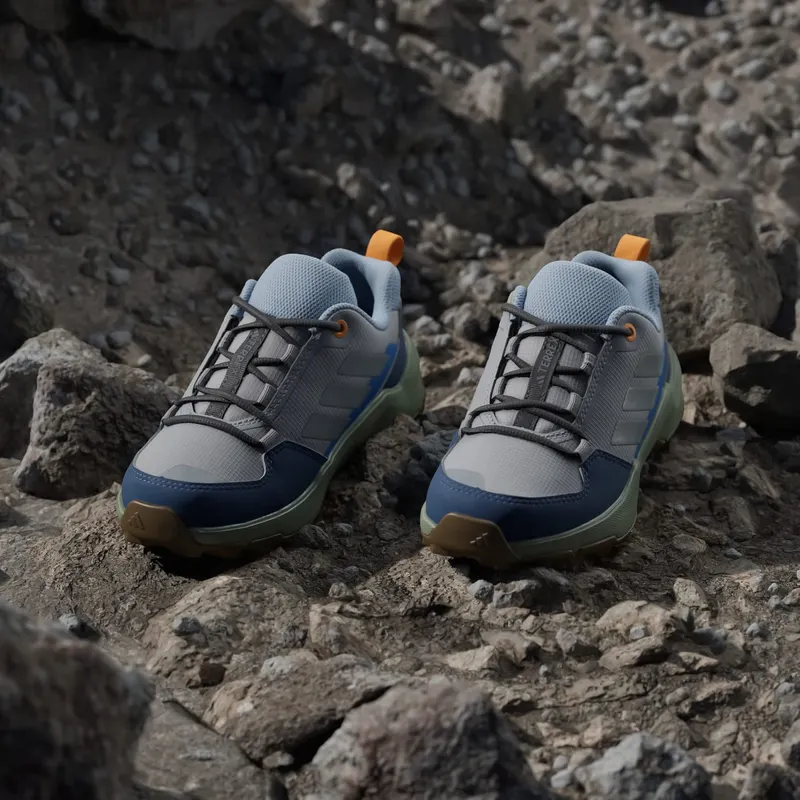 adidas Terrex Ax4r Hiking Grey Two Reflective Silver Glow Blue (JR9056)