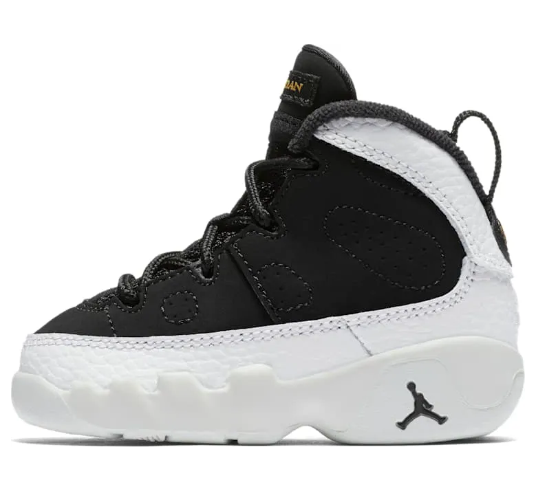Jordan 9 Retro Black Summit White Metallic Gold (401812-021)