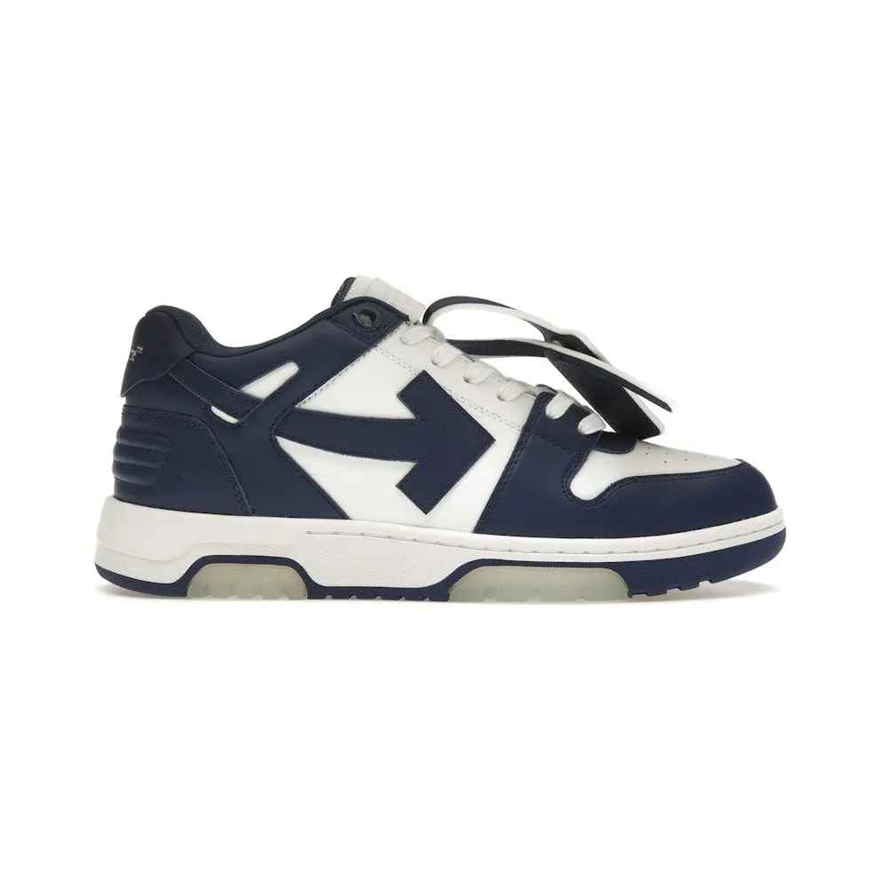 OFF-WHITE Out Of Office OOO Low Tops White Royal Blue (OMIA189C99LEA0070142)