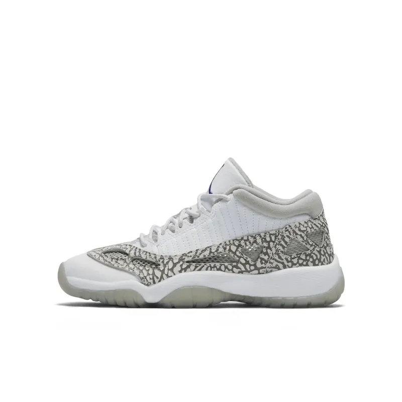 Jordan 11 Retro Low IE Cobalt 2015 (GS) White/Cobalt/Zen Grey (768873-102)