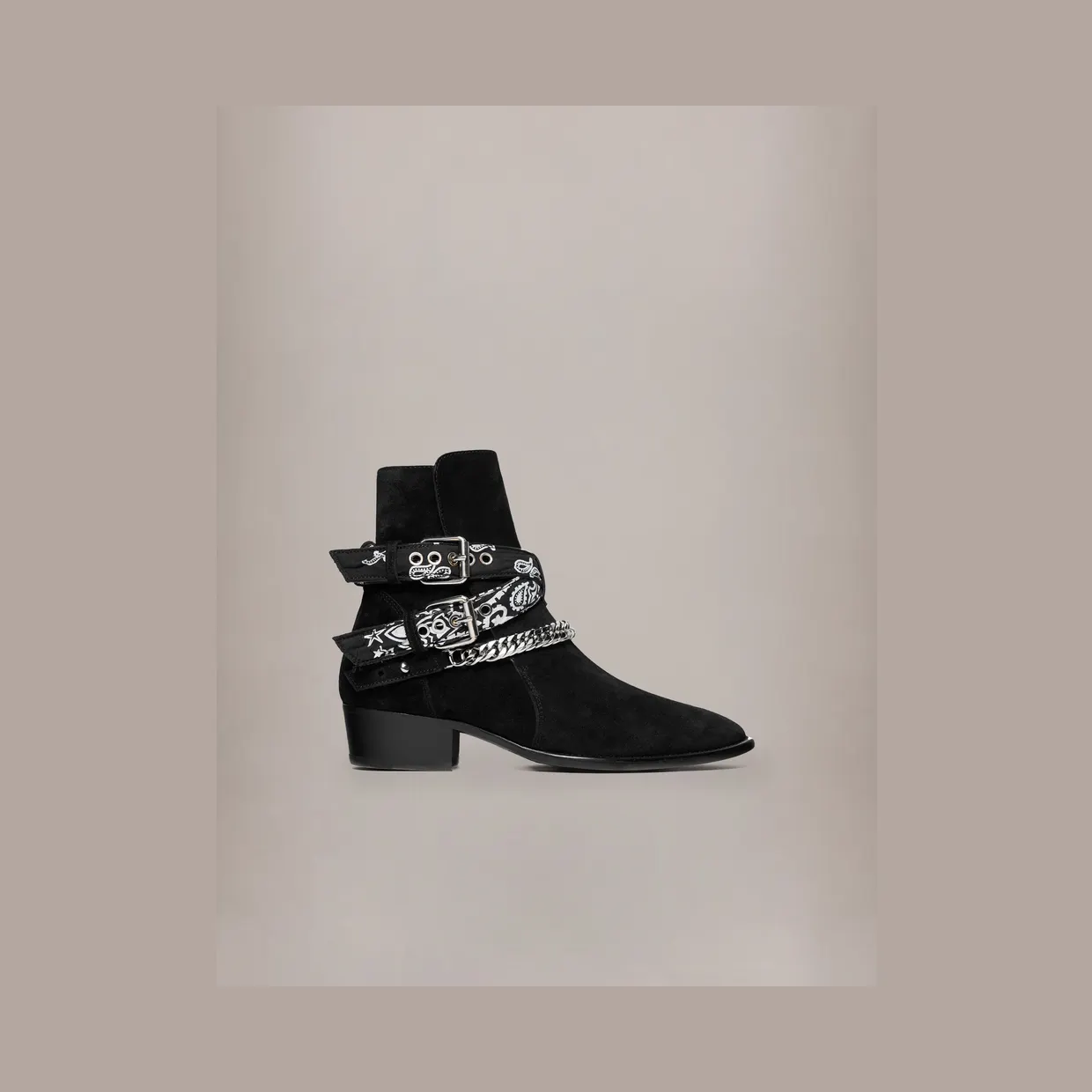 Amiri Bandana Buckle Boot “Black” (XMFB011-001)