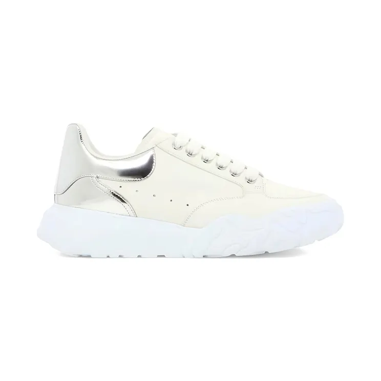 Alexander McQueen Court Trainer White Silver (705117 WID6F 9071)