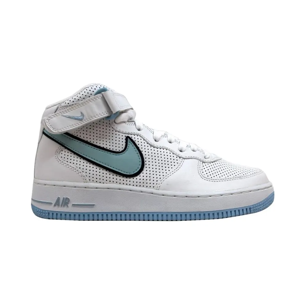 Nike Air Force 1 Mid White/Ice Blue-Black (308915-141)