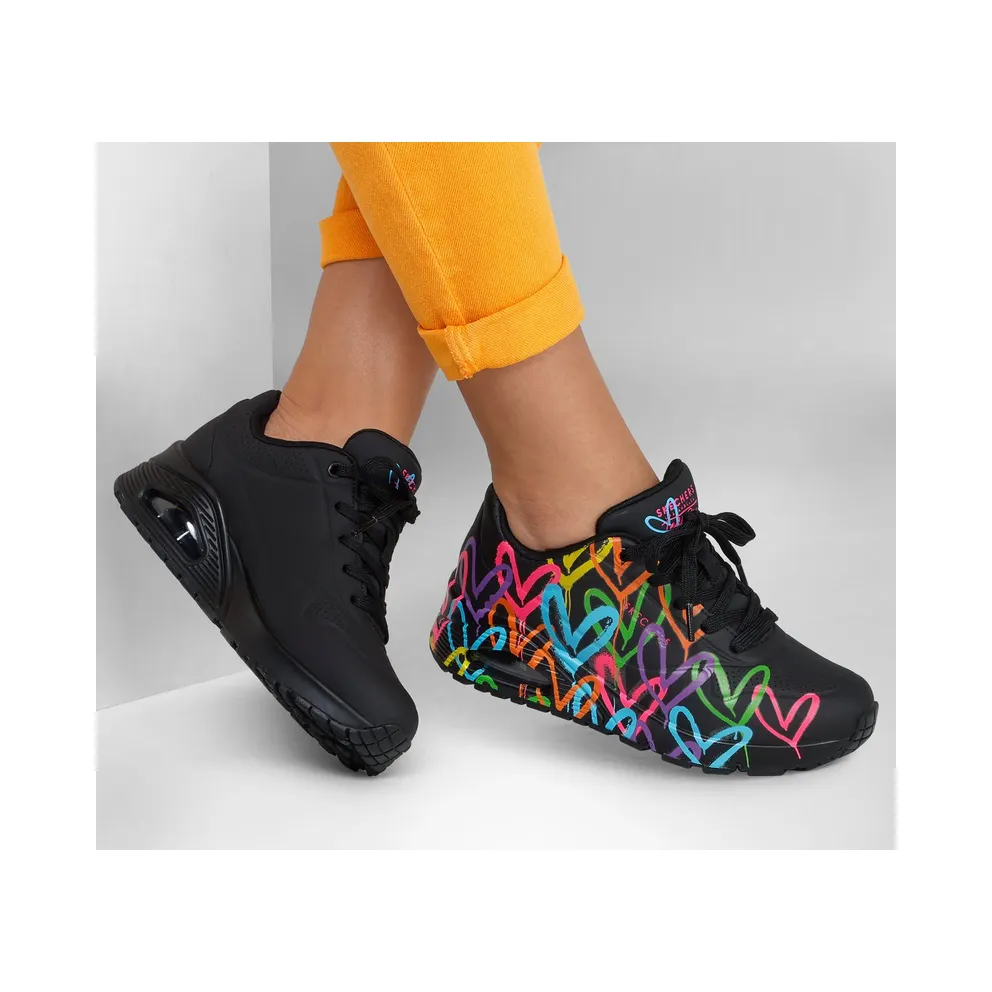 Skechers JGoldcrown: Uno – Highlight Love Sneaker Black