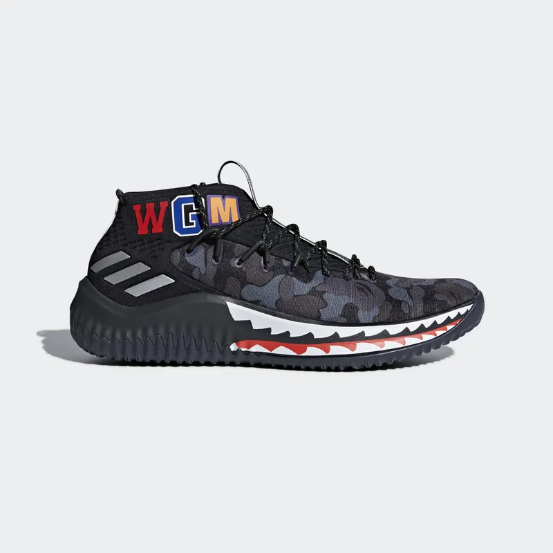 Adidas x Bape Dame IV 4 ‘Black Camo’ (2018) (AP9975)