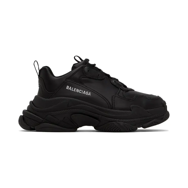 Balenciaga Black Triple S Low-Top Sneakers (536737-W2FA5-1000)