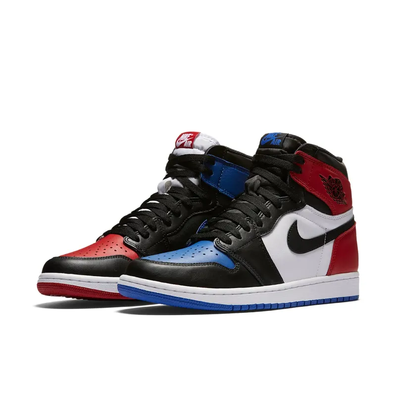 Jordan 1 Retro Top 3 Black/Varsity Red-Varsity Royal (555088-026)