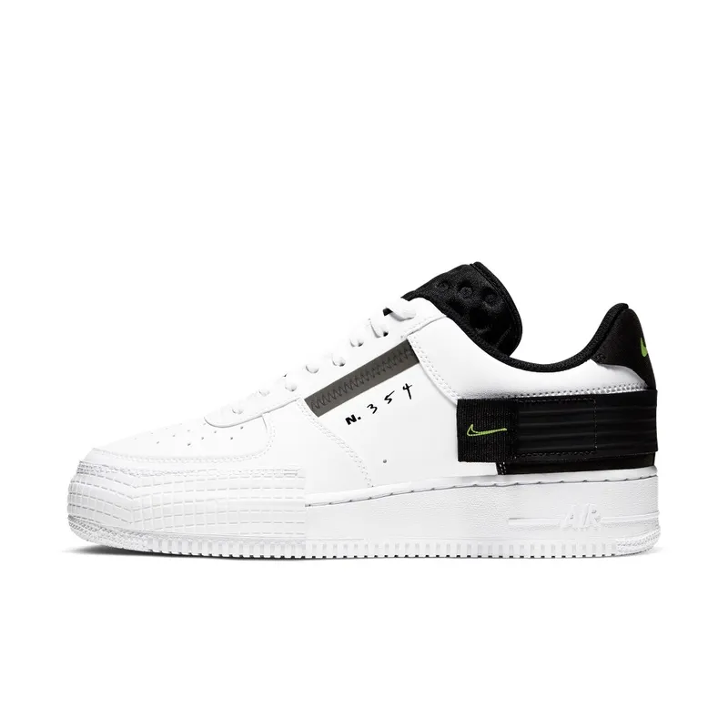 Nike Air Force AF 1 Type White Volt (2019) (AT7859-101)