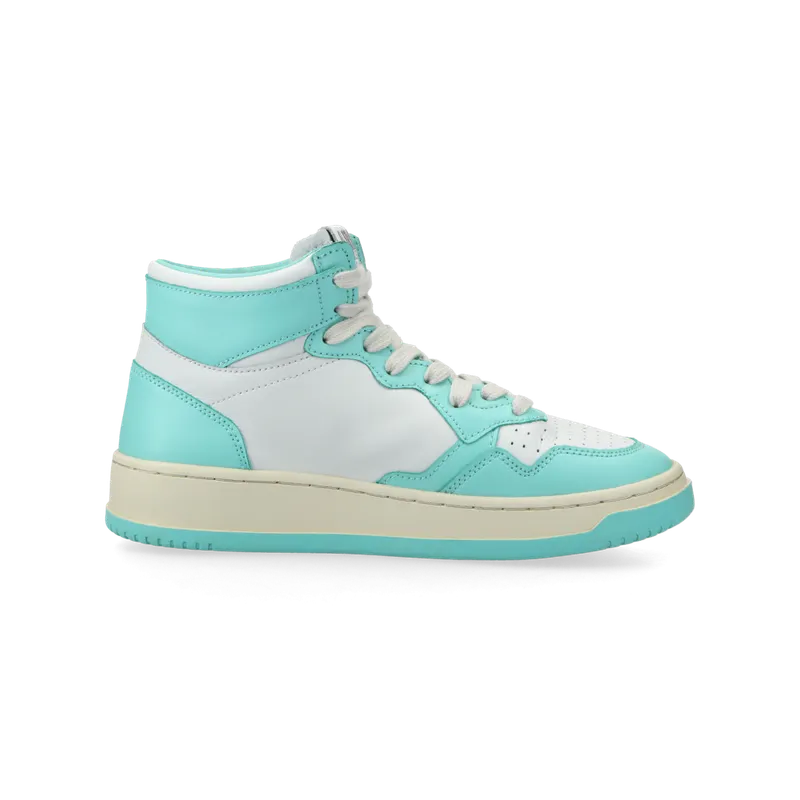 Autry Medalist Mid W (turquoise / white) – AUMWWB20