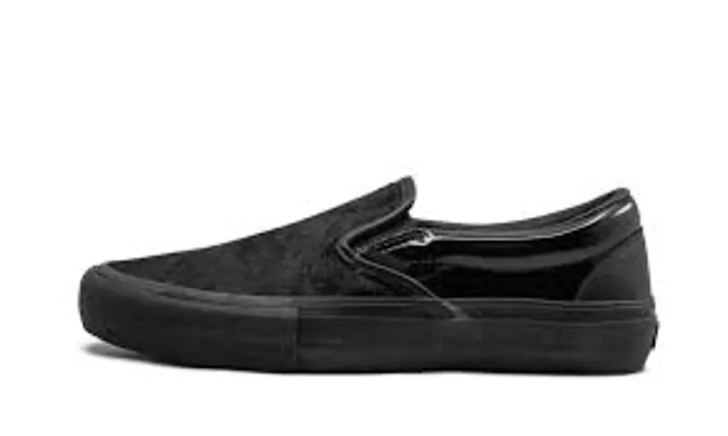 Vans Slip-On Engineered Garments Mismatched Cow Hair Black Black/Multi (VN0A3QXYTFB)