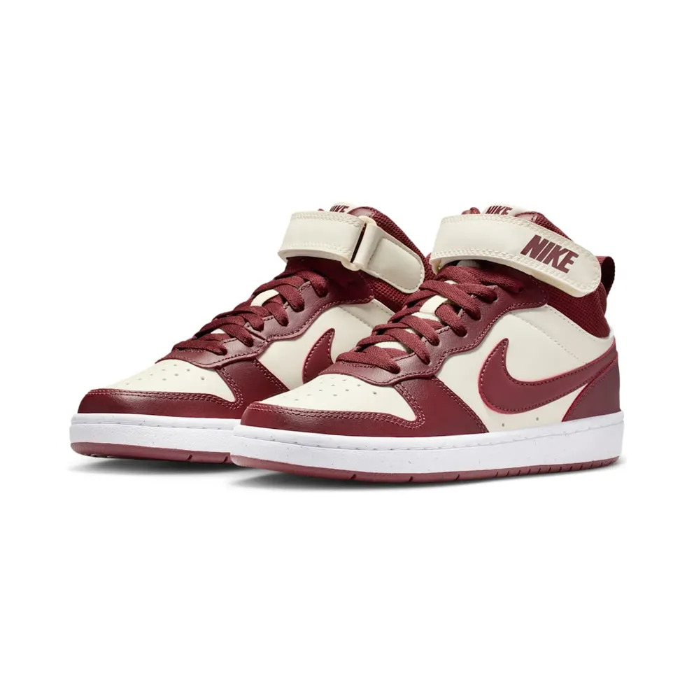 Nike Court Borough Mid 2 Soft Pearl Dark Team Red (CD7782-013)