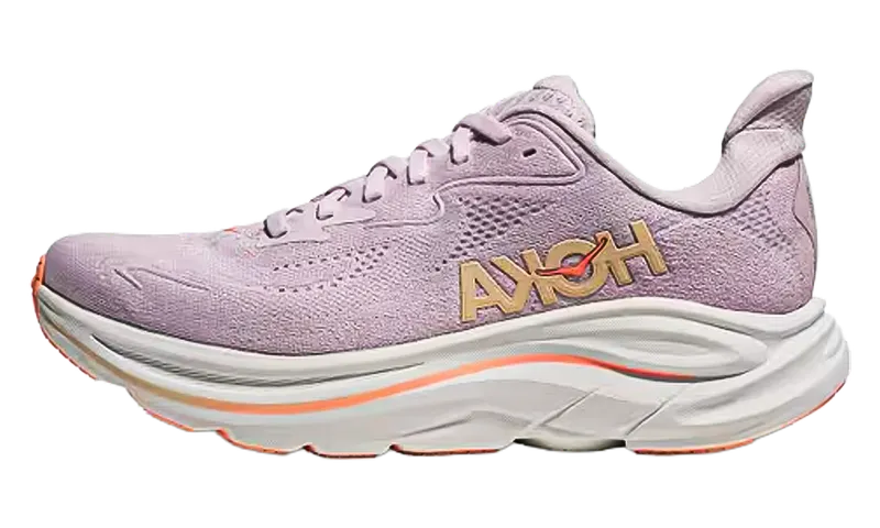 Hoka Clift10 Womens “Lilac Cream/Tangerine Glow – Wide” (1162050-LRMT)