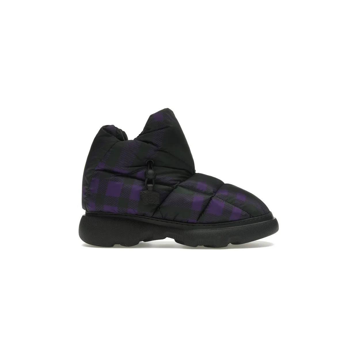 Burberry Check Pillow Boot Black Purple (8077728)