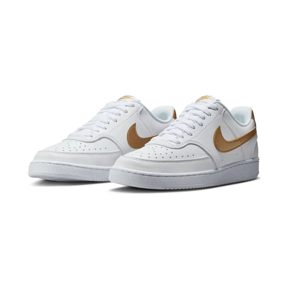 Nike Court Vision Low Next Nature White Metallic Gold (DH3158-105)