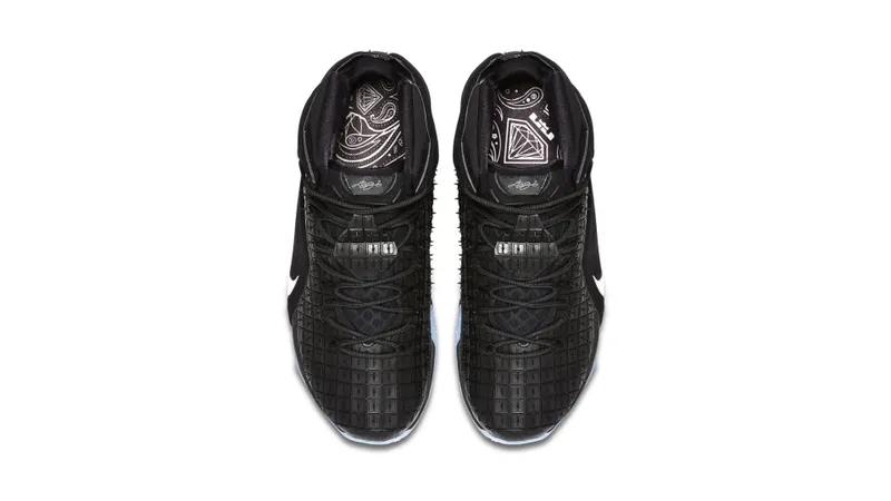 Nike LeBron 12 EXT Rubber City Black/Chrome (744286-001)