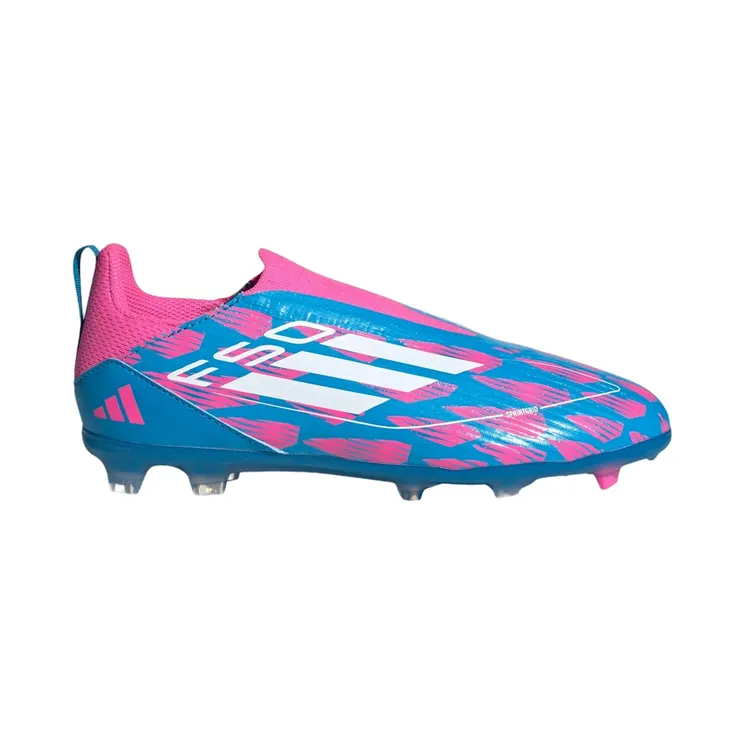 adidas F50 League Laceless Multi-Ground Solar Blue Cloud White Solar Pink (IH8056)