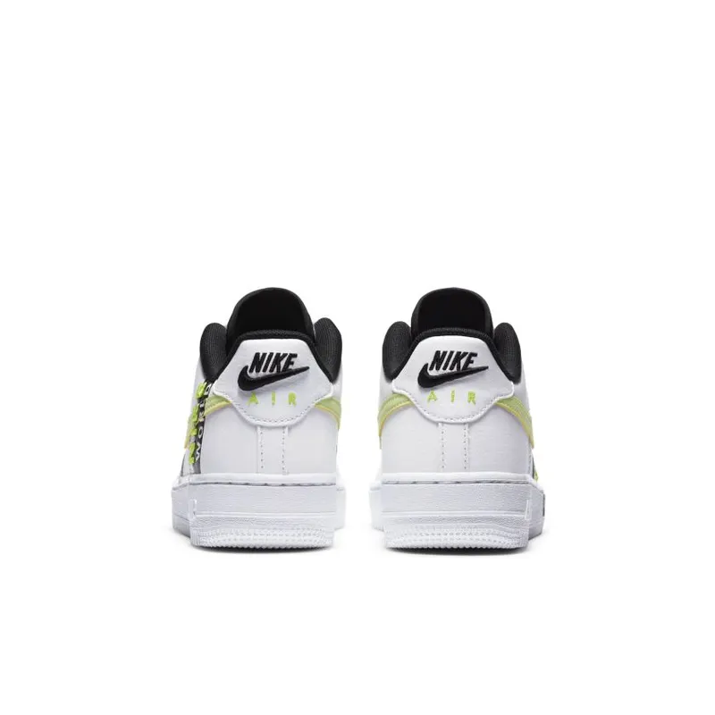 Nike Air Force 1 Low Worldwide White Barely Volt (GS) White/Volt-Black-Barely Volt (CN8536-100)