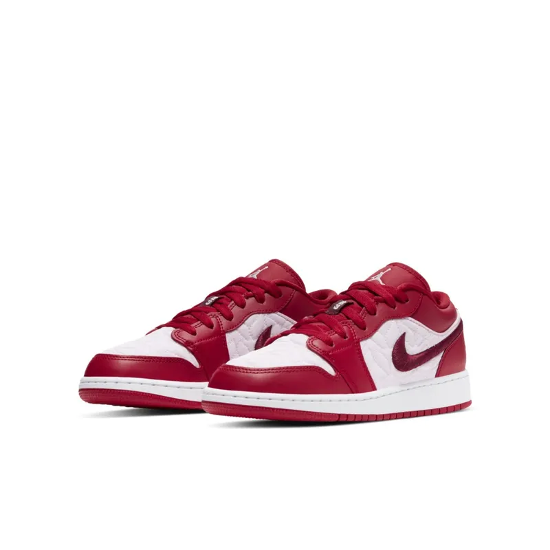 Jordan 1 Low SE Red Quilt (GS) Deep Red/Sail-Gym Red (DB3621-600)