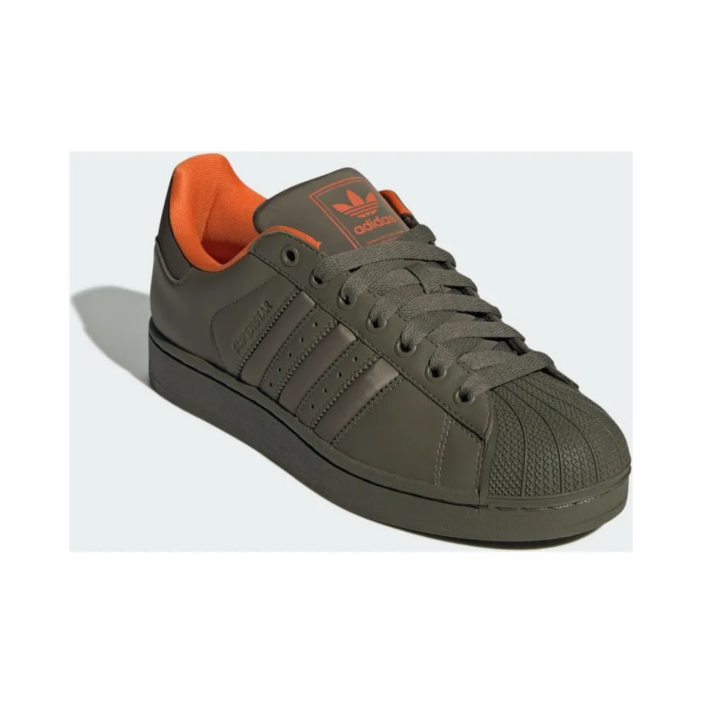 Adidas Superstar II Olive Strata / Olive Strata / Orange (JI0096)