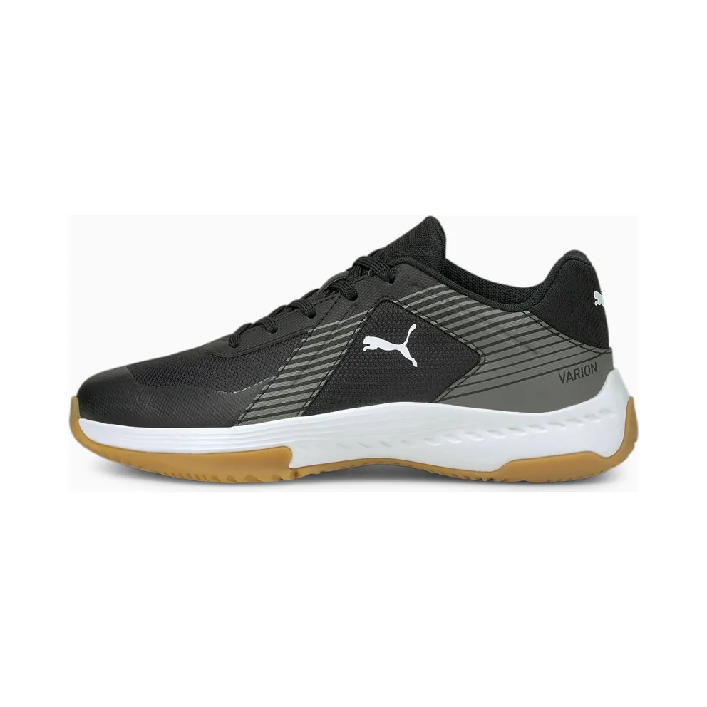 Puma Varion Jugend Hallensportschuhe Schwarz/Grau (106585-03)