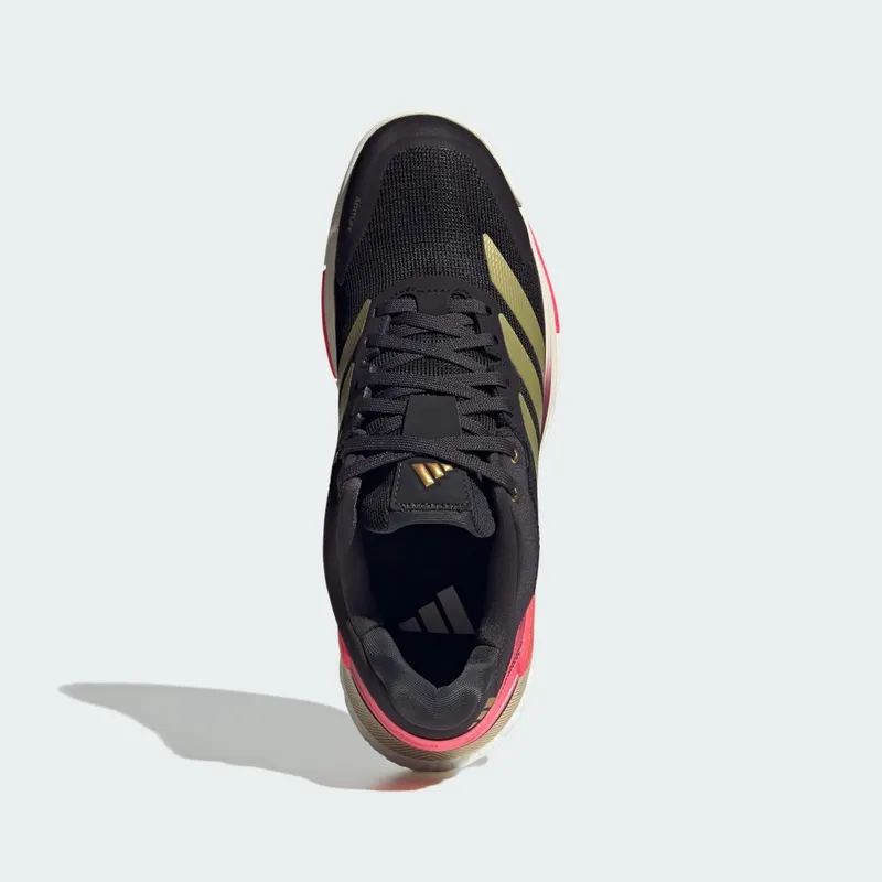 Adidas Crazyquick BOOST Padelschoenen Core Black / Gold Metallic / Solar Turbo (KJ1903)