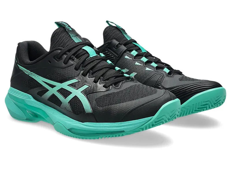 ASICS SOLUTION SPEED FF 4 CLAY “Black / Aurora Green” (1041A533-001)