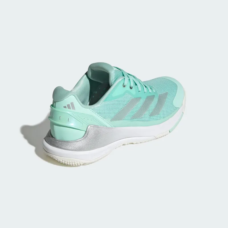 Adidas Crazyquick Lightstrike Padelschoenen Clear Mint / Silver Metallic / Cloud White (KI3588)