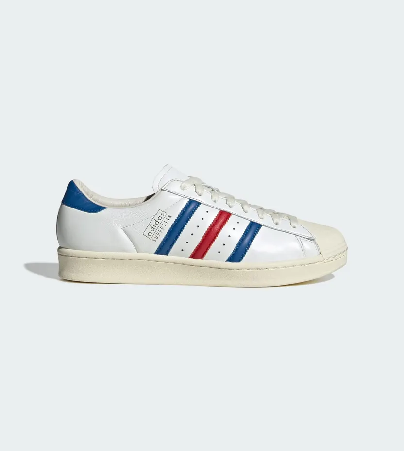 adidas Superstar Vintage White Blue Better Scarlet Made in Germany (JQ6345)