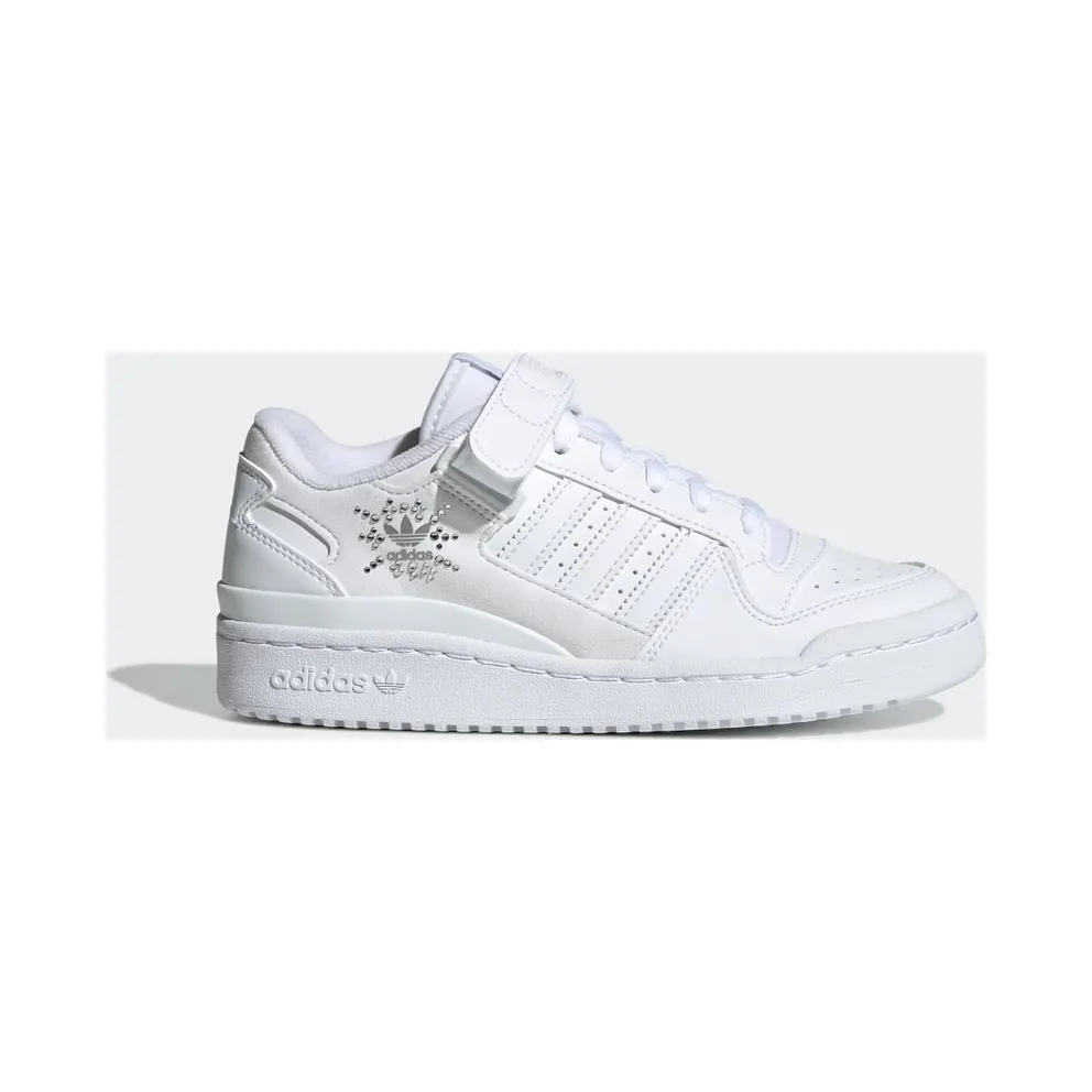 adidas Forum Low Schuh Cloud White / Cloud White / Silver Metallic (H01457)