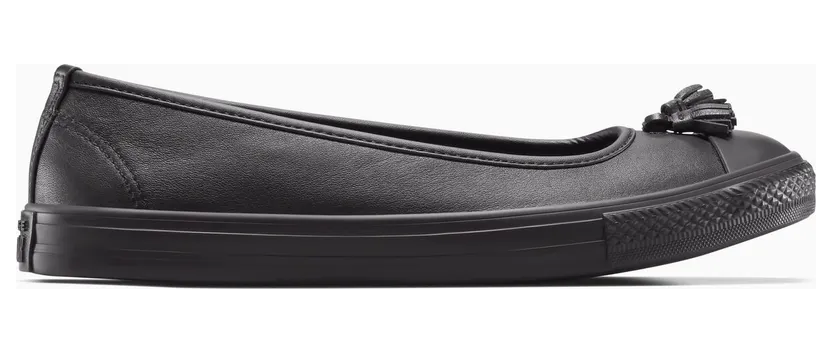 Converse Chuck Taylor All Star Dainty Ballerina Leather Black/Black/Total Eclipse (A16216C)