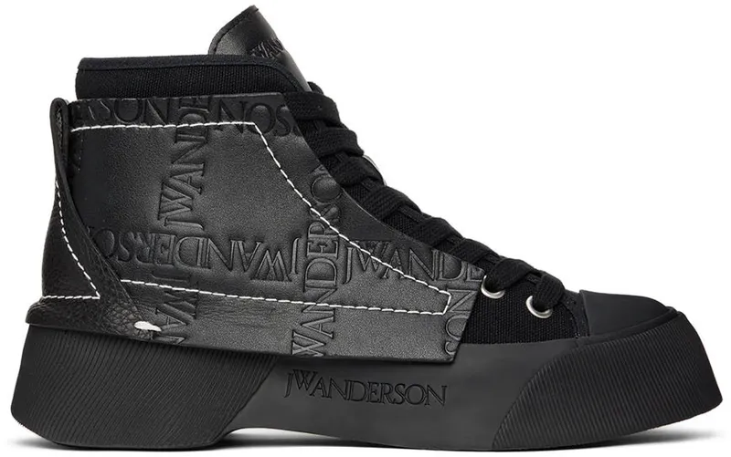 JW Anderson Black Chunky High-Top (ANW37000A 15028)