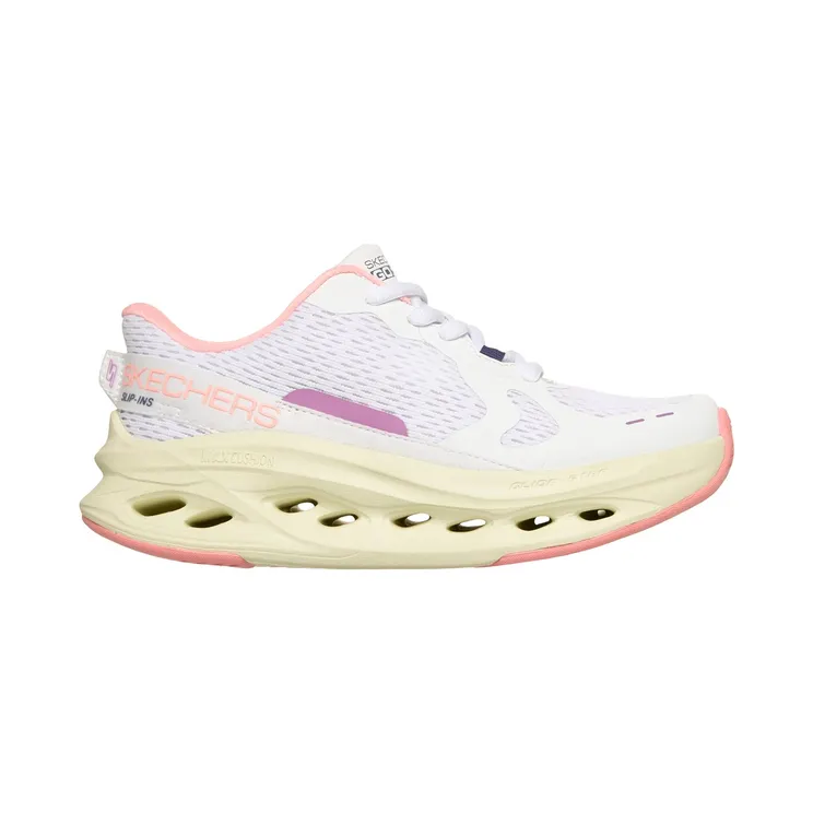 Skechers Slip-ins: Max Cushioning Glide-Step – Smooth Soles Wit/Roze