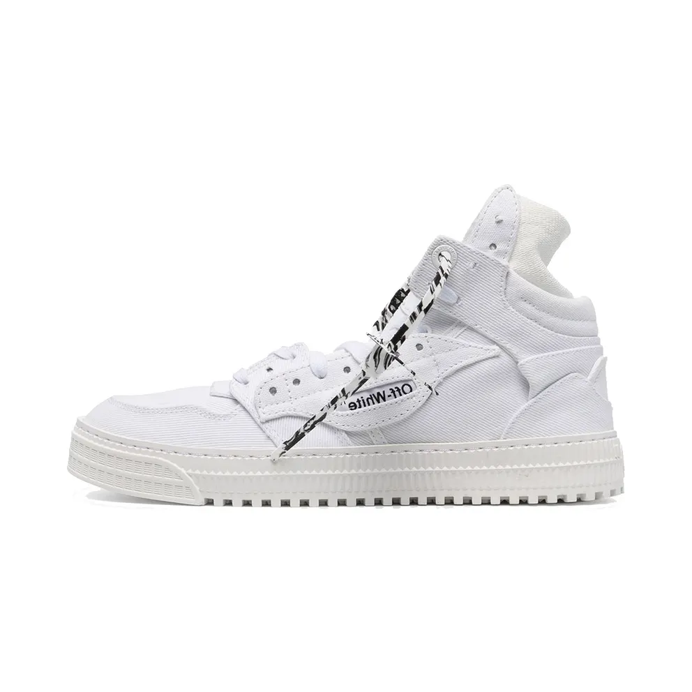 Off-White White Canvas Off-Court 3.0 High-Top Sneakers (OMIA065R21FAB0010101)