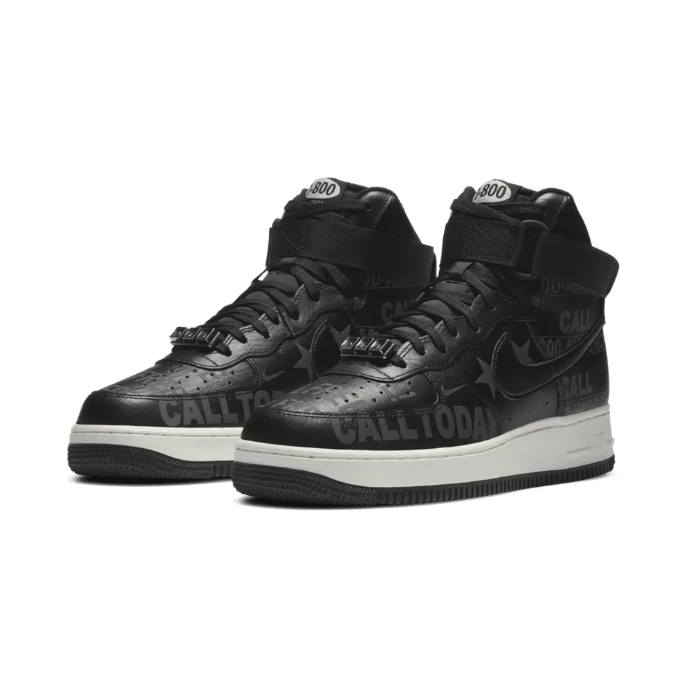 Nike Air Force 1 High Toll Free Black/Black-Sail-Vast Grey (CU1414-001)